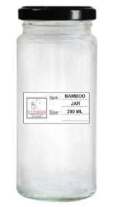 Bamboo Glass Jar