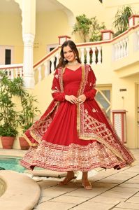 9STAR Fashion Kalavati Readymade Gown WITH Embrodeiry Gown