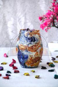 6 Inch Marble Dholak Table Lamp