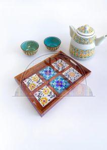 6 Tile Ceramic Tray