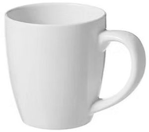 Plain White Ceramic Coffee Mug