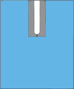 Split U Drape