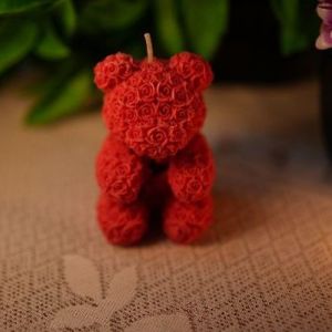 Rose Teddy Candles
