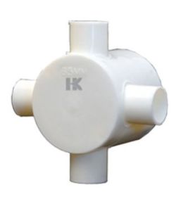 PVC Electrical PVC Junction Box, Color : White Standard Size