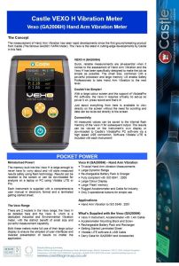 Vexo (GA2006H) Hand Arm Vibration Meter