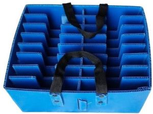 Polypropylene Partitioned Corrugated Box for Storage Transportation